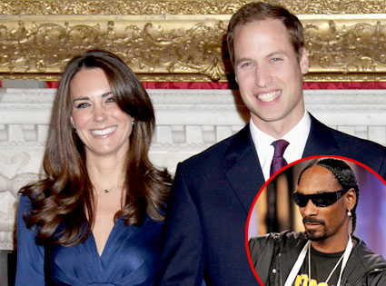 Prince William, Kate Middleton, Snoop Dogg Prince William, Kate Middleton, Snoop Dogg